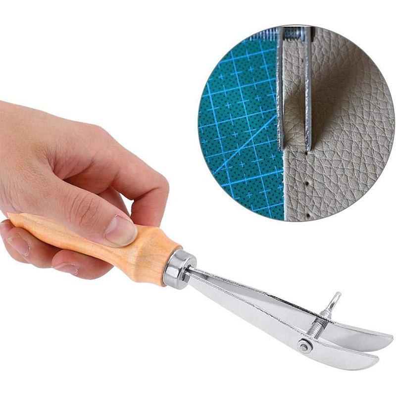 Groover Stitching Tool - *Adjustable Leather Edge Groover Craft Groove