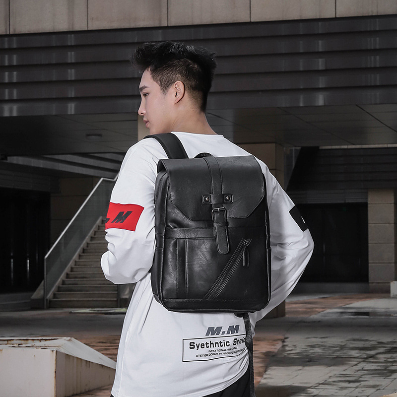 AOTIAN High Quality Business P - Leather Work Rucksack Mens ulasan dan harga