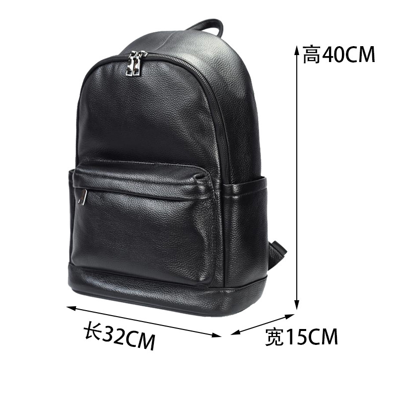 Man Genuine Leather Travel Bac - Leather Work Rucksack Mens ulasan dan harga