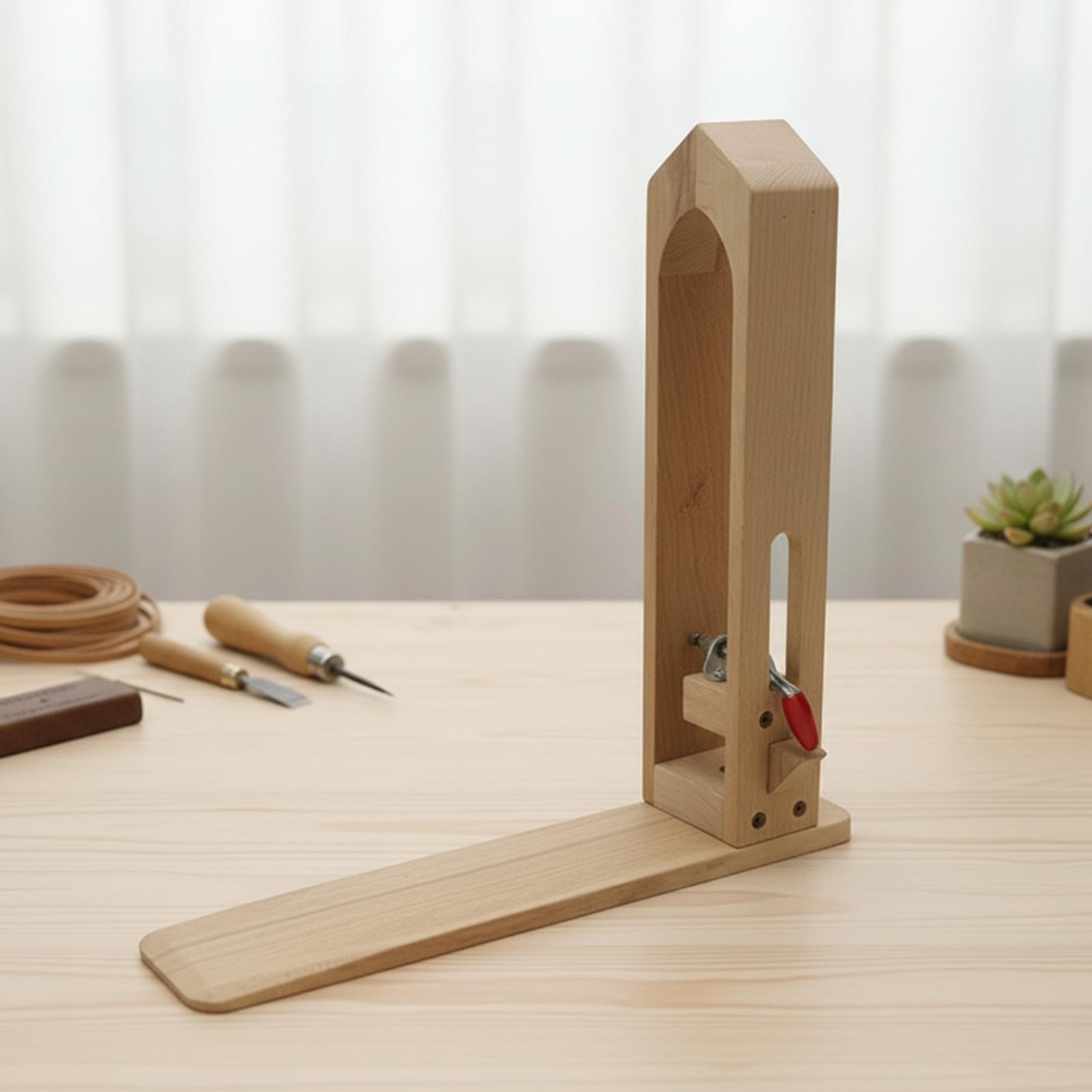 Beechwood Leather Sewing Clamp - Leatherwork Hand Press ulasan dan harga