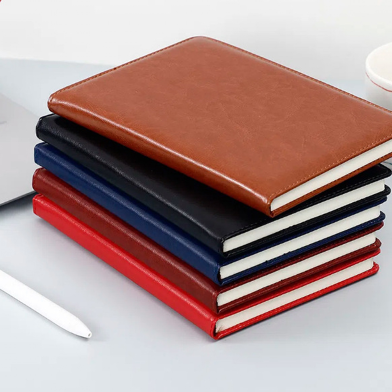 Colorful Jellyfish PU Leather  - Leather Work Diary Covers ulasan dan harga