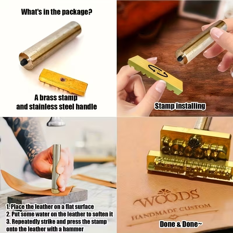 Custom LOGO Hammering Brand Ir - Leatherwork Hand Press ulasan dan harga